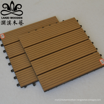 Solar interlocking waterproof floor decking outdoor